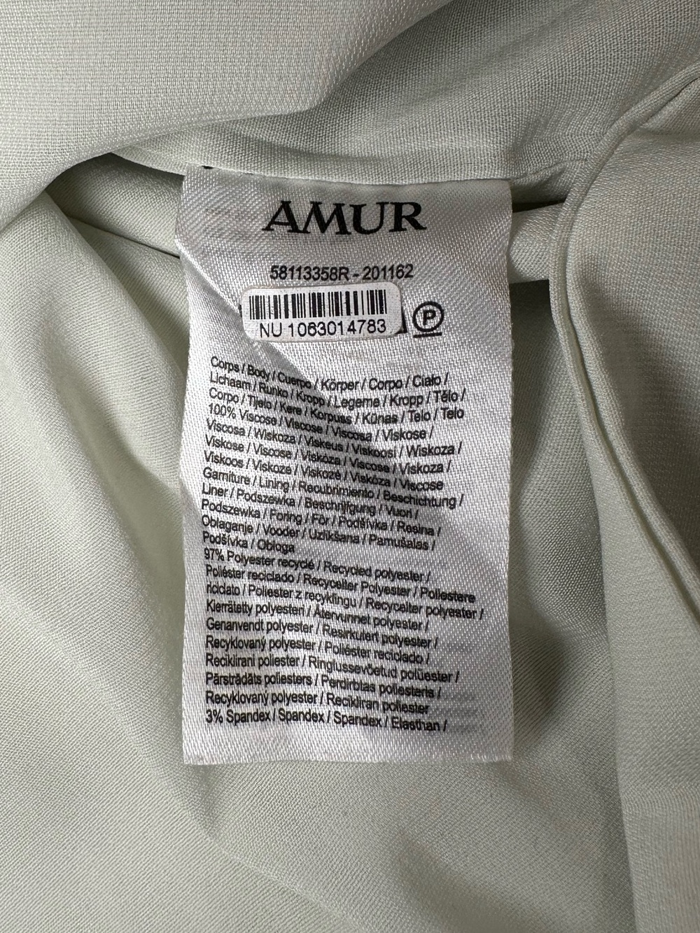 AMUR Elowen Print Mini Dress Size 2 One Shoulder Wedding Guest Watercolor - Picture 10 of 14